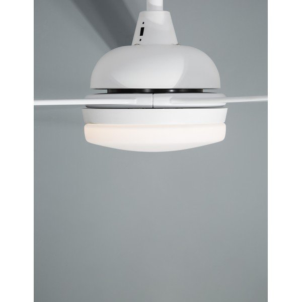 Mat bijela metalna LED stropna svjetiljka sa staklenim sjenilom Flow – Nova Luce-image-3