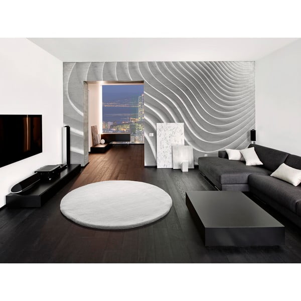 Bijeli tepih Universal Fox Liso, Ø 120 cm-image-1