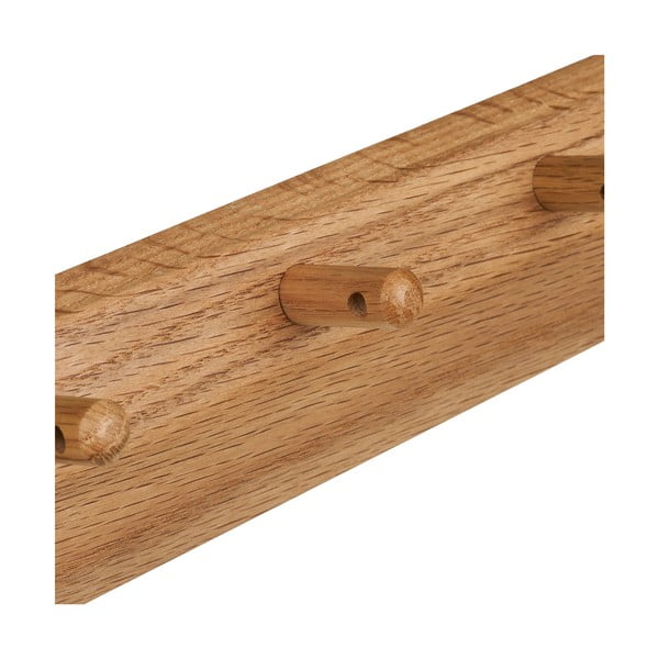 Zidna vješalica od punog hrasta u prirodnoj boji 50 cm Barco – House Nordic-image-4