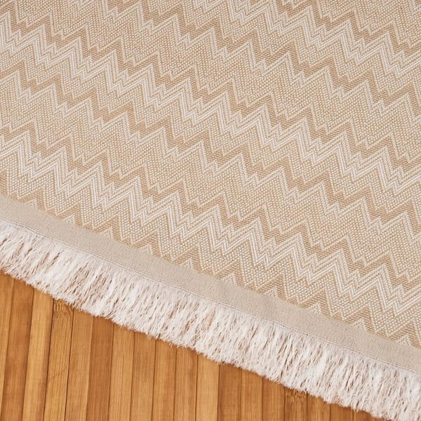 Bež prekrivač za bračni krevet 230x290 cm Up & Down – Casa Selección-image-1