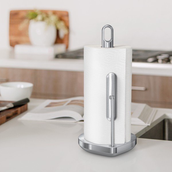 Željezan držač kuhinjskih ručnika u srebrnoj boji – simplehuman-image-1