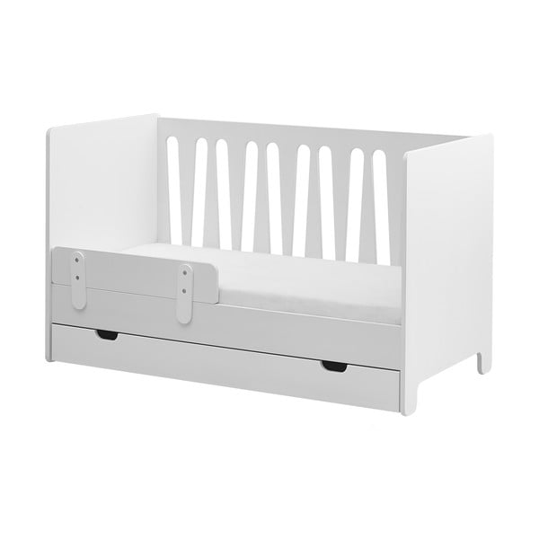 Bijeli podesivi dječji krevetić Pinio Moon, 70 x 140 cm-image-4