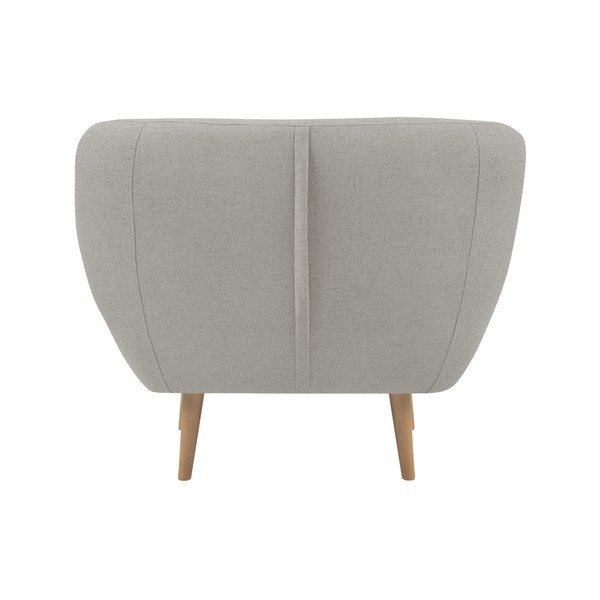 Krem fotelja sa laganim nogama Mazzini Sofas Sicile-image-1