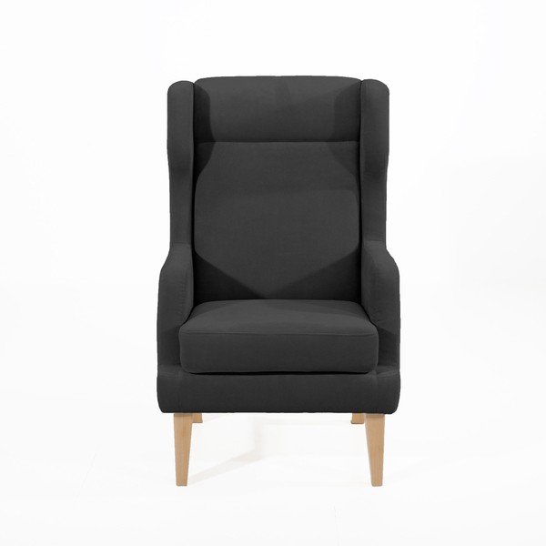 Crna fotelja Max Winzer Bennet Suede-image-2
