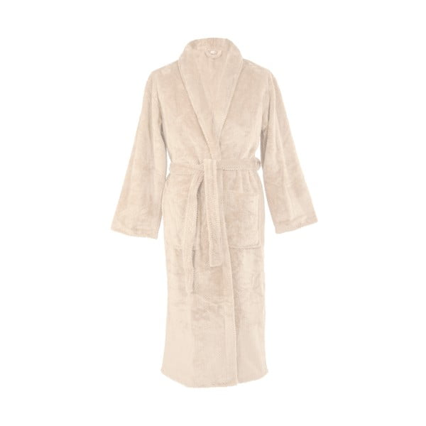 Kućni ogrtač od mikropliša boje slonovače S/M Pippa – Tiseco Home Studio