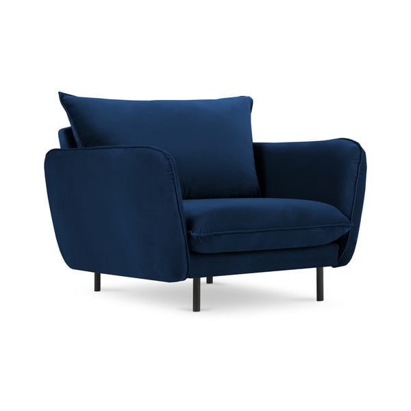 Plava baršunasta fotelja Vienna - Cosmopolitan Design
