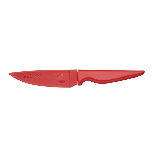 Crveni multifunkcionalni nož Kitchen Craft Clam, 10 cm