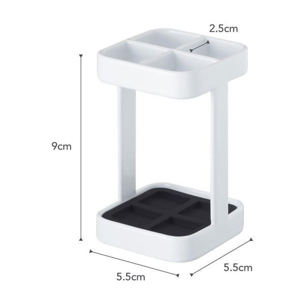 Bijeli držač četkica za zube YAMAZAKI Tower Slim-image-3