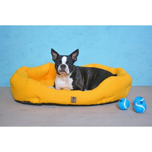 Žuti pamučni krevet 75x60 cm Sunny - Petsy-image-4