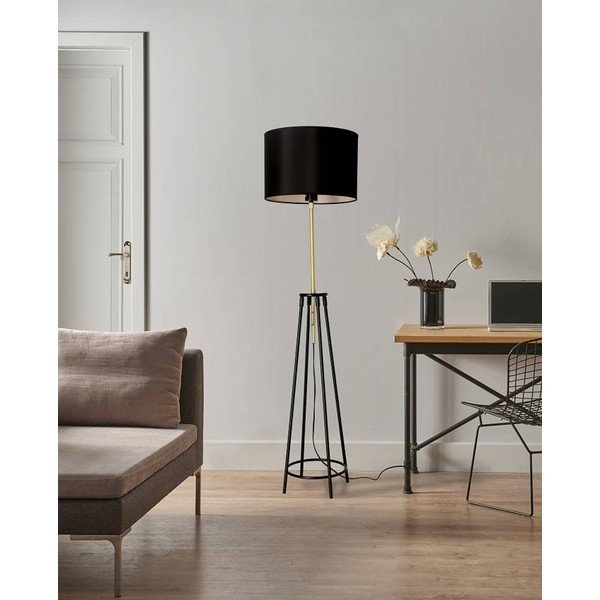 Crna podna lampa (visina 154 cm) Tegola - Candellux Lighting-image-1