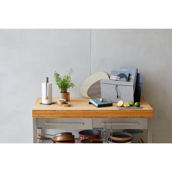 Antracitno sivi stalak za papirnate ručnike ø 13 cm Hippo – LIND DNA-image-1