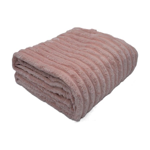 Prljavo roza deka 150x200 cm Stripe – My House
