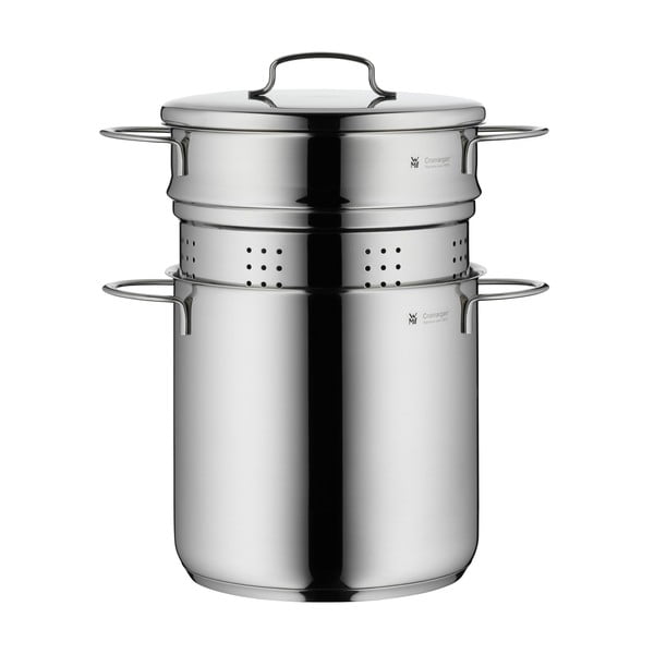 Lonac za tjesteninu od nehrđajućeg čelika s poklopcem WMF Cromargan® Mini, ⌀ 18 cm-image-1