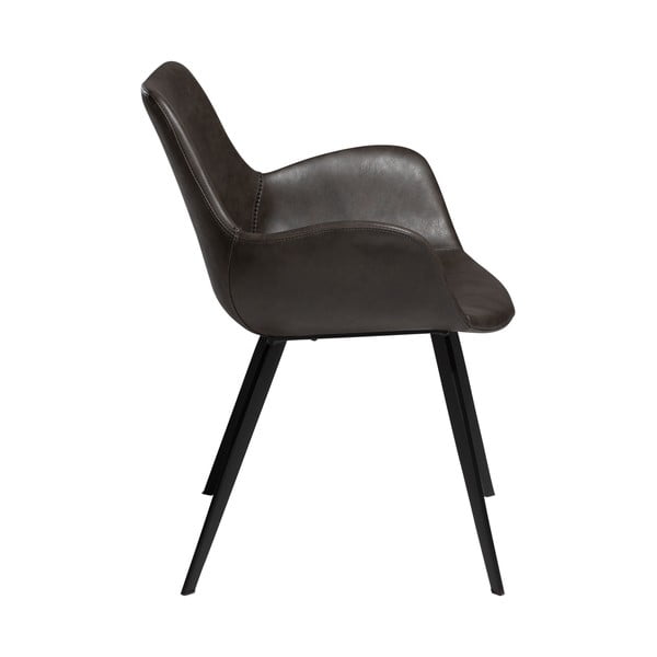 Tamno siva podstavljena blagovaonska stolica s naslonima za ruke Hype – DAN-FORM Denmark-image-4