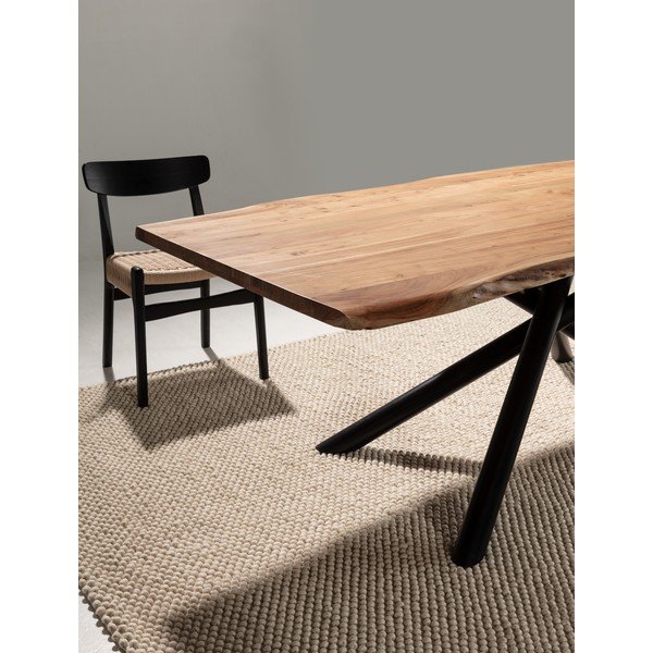 Blagovaonski stol od masivnog bagrema 100x220 cm Anuri – MOME-image-2