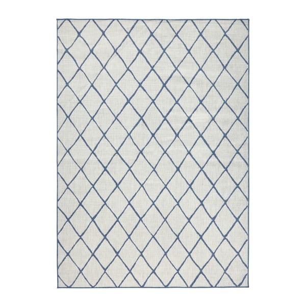 Plavo-krem vanjski tepih NORTHRUGS Malaga, 120 x 170 cm