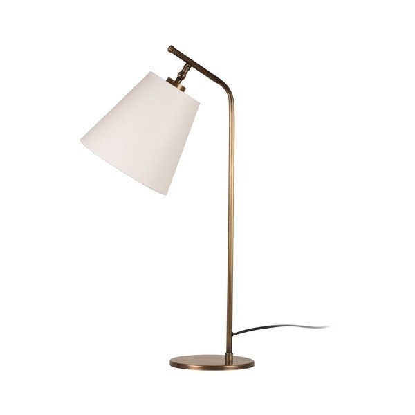 Stolna lampa u zlatnoj boji s bijelim sjenilom Homemania Decor Don-image-1