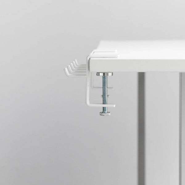 Mat bijela željezna prilagodljiva kuka Tower – YAMAZAKI-image-4