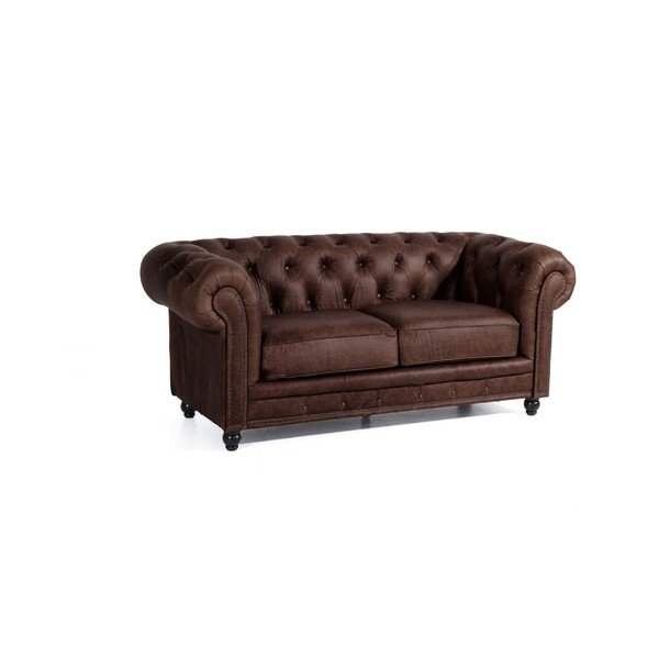 Smeđa kožna sofa Max Winzer Orleans, 196 cm-image-3
