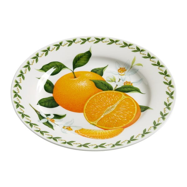 Maxwell &amp; Williams Orchard Fruits Narančasti tanjur od koštanog porculana, ⌀ 20 cm
