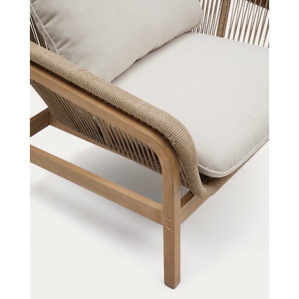 Bež/u prirodnoj boji vrtna garnitura od masivnog bagrema za 5 osoba Vellana – Kave Home-image-4