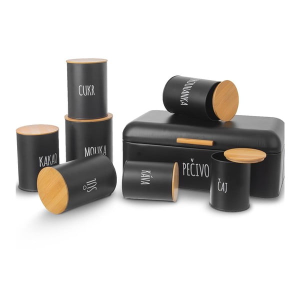 Crna limena posuda za čaj s poklopcem od bambusa Orion, 750 ml-image-3