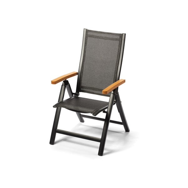 Tamno siva metalna vrtna stolica Comfort – Debut