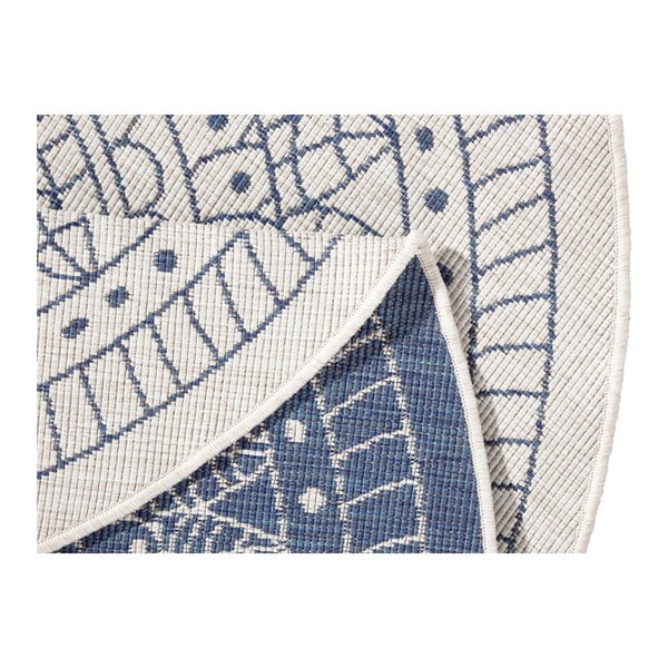 Plavi vanjski tepih NORTHRUGS Porto, ø 200 cm-image-3