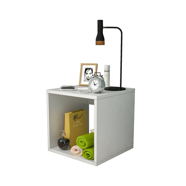 Bijeli noćni ormarić Biga - Gauge Concept-image-2