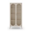 Krem metalni ormarić 80x170x40 cm Diora – Marckeric