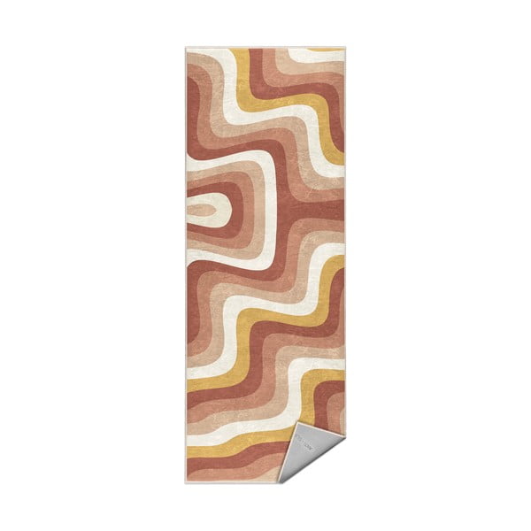 Oker žuta/prljavo roza periva staza 60x230 cm Creamy Strawberry Swirl – Mila Home