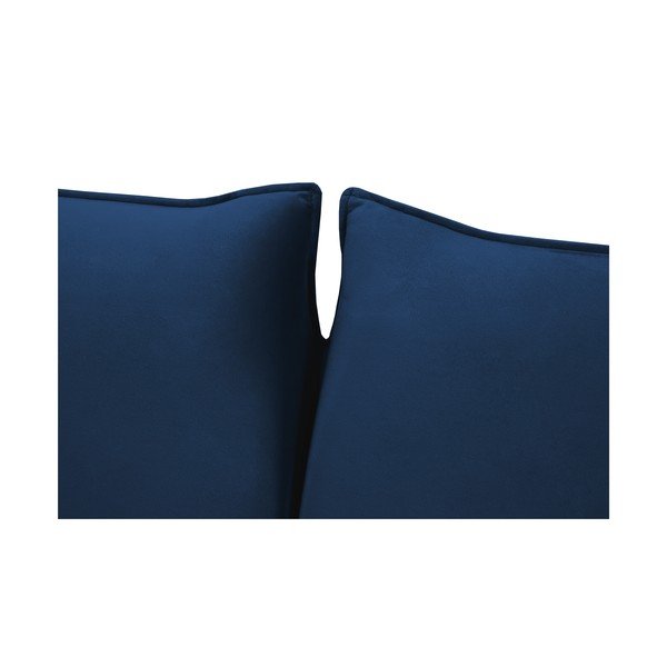 Tamno plava baršunasta sklopiva sofa 194 cm Vienna – Cosmopolitan Design-image-4