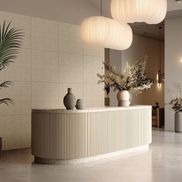 Tekstilni akustični paneli 2 kom 60x60 cm Light Linen – Styler-image-1