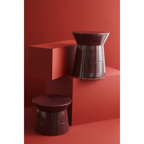 Bordo okrugao stolić za kavu keramički ø 38 cm Abbes – Bizzotto-image-2