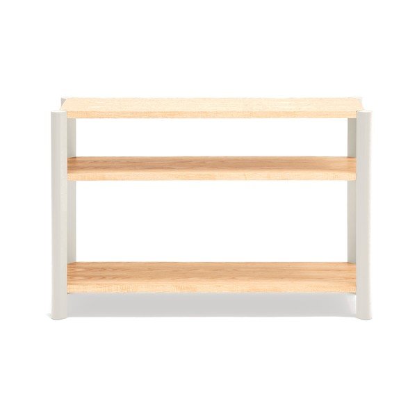 Krem/u svijetloj prirodnoj boji regal u dekoru hrasta 126x84x43 cm Bona – Teulat