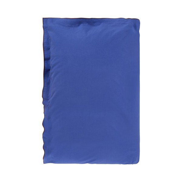 Plava/smeđa posteljina za krevet za jednu osobu od pamučnog perkala 140x200 cm Pivot – Jotex