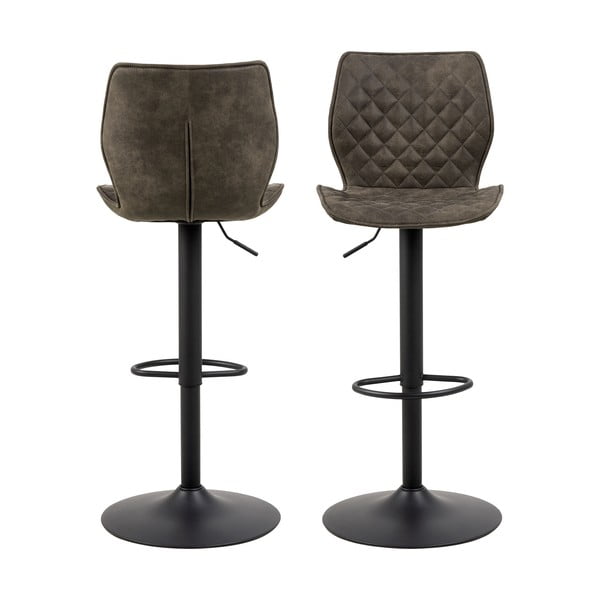 Tamno zelene okretne barske stolice u setu 2 kom 116 cm Naomi – Actona-image-2