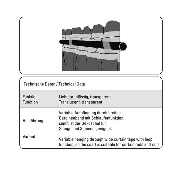 Bijela prozirna zavjesa 140x245 cm Etamine – Sehlbach-image-3