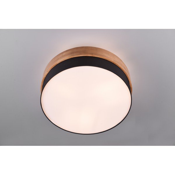 Crna/u prirodnoj boji stropna svjetiljka s tekstilnim sjenilom Seasons – Trio-image-1