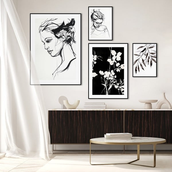 Slika 50x70 cm Silhouet Leaves - Malerifabrikken-image-2