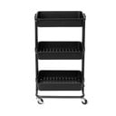 Crni plastični regal na kotačima 43x36 cm Grena – Compactor