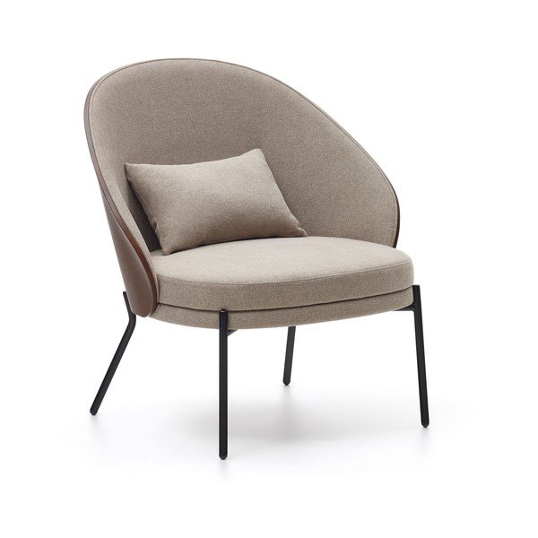 Svjetlo smeđa fotelja Eamy – Kave Home