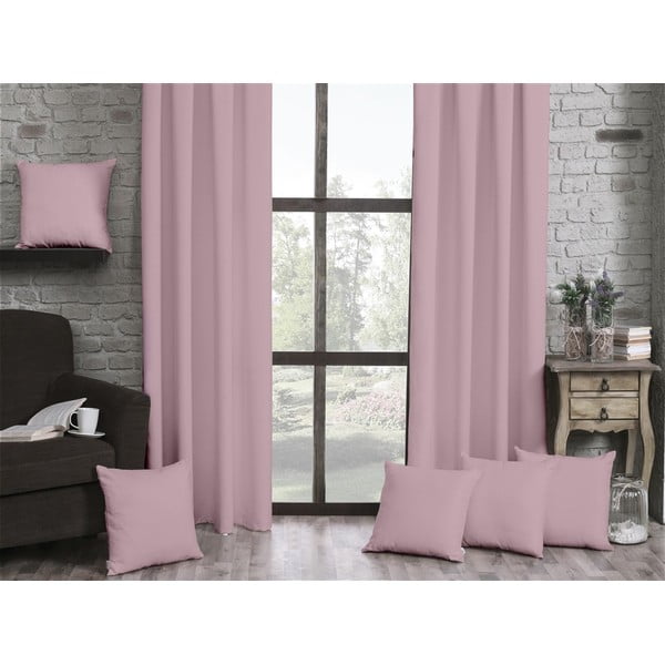 Pastelno roza zavjesa Mike & Co. NEW YORK Honey Plain Collection, 140 x 270 cm-image-1
