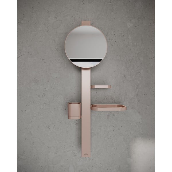 Zidno ogledalo s policom/s vješalicom ø 20,5 cm ALU+ – Ideal Standard-image-1