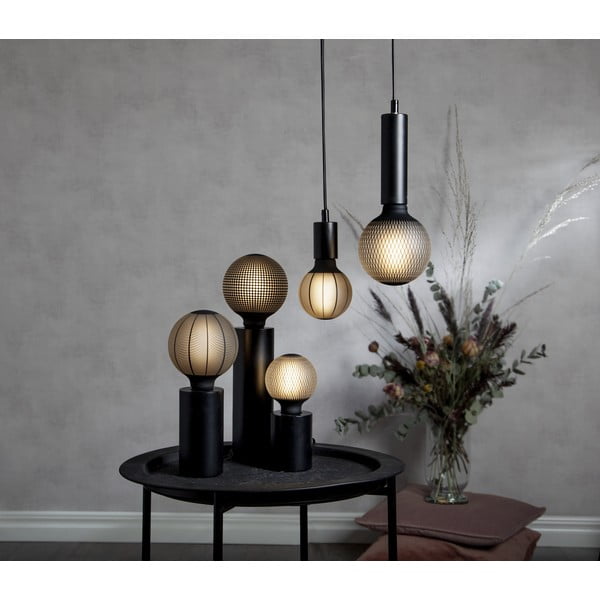 Crni stalak svjetiljke 25 cm Tub – Star Trading-image-3