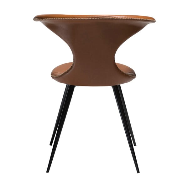 Smeđa stolica od umjetne kože DAN-FORM Denmark Flair-image-2