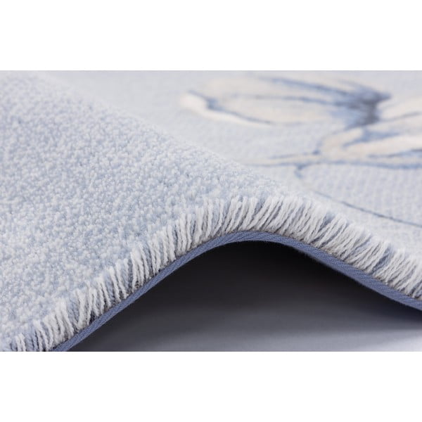 Svijetlo plavi vuneni tepih 300x400 cm Talwin – Agnella-image-3