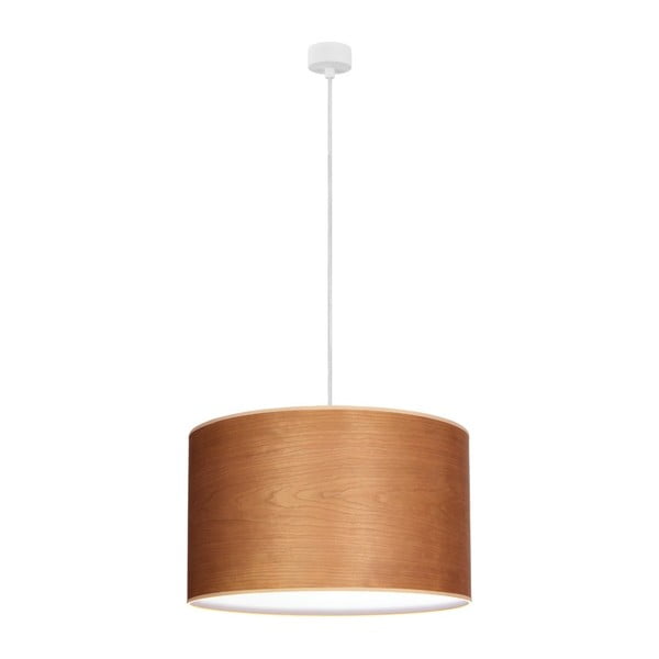 Stropna svjetiljka u smeđoj prirodnoj boji s bijelim kabelom Sotto Luce Tsuri