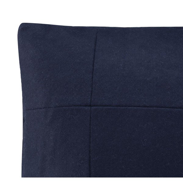 Tamnoplava vunena navlaka za jastuk HF Living Felt Navy, 50 x 50 cm-image-2