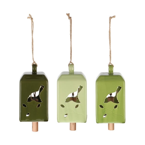 Glineno zvono 3 kom Birdie – Esschert Design